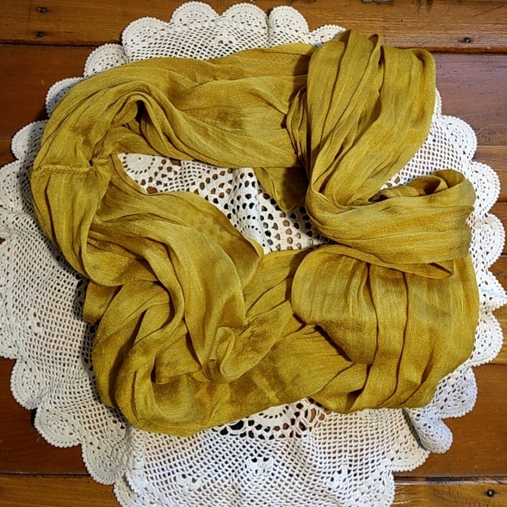 Infinity wrap scarf mustard yellow
